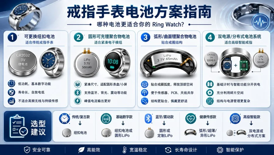 j戒指手表电池方案指南