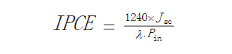 外量子效率是外电路中产生的电子数与总的入射光子数的比值