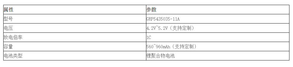 格瑞普无线耳机电池型号参数