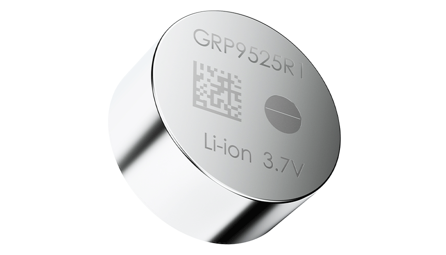 GRP9525R1 3.7V锂离子纽扣电池