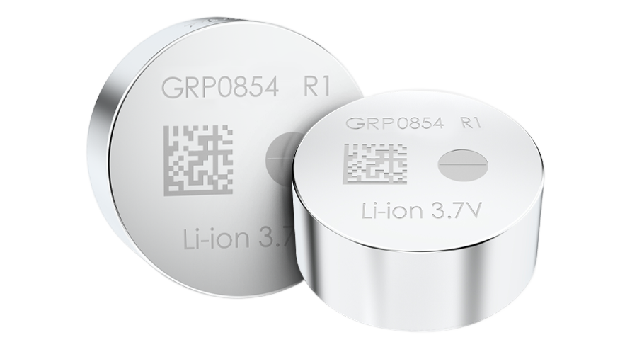 GRP0854R1 3.7V锂离子纽扣电池