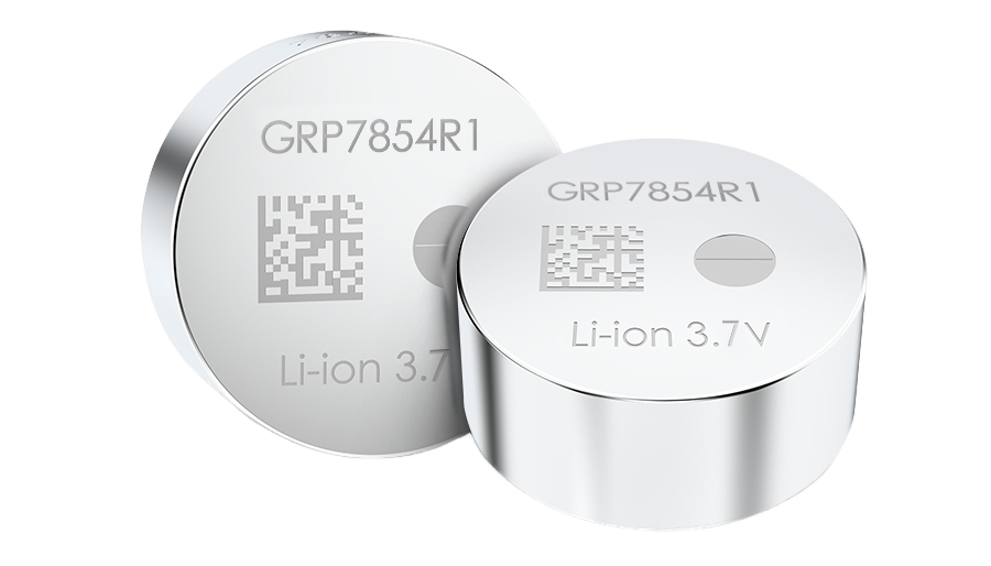 GRP7854R1 3.7V锂离子纽扣电池