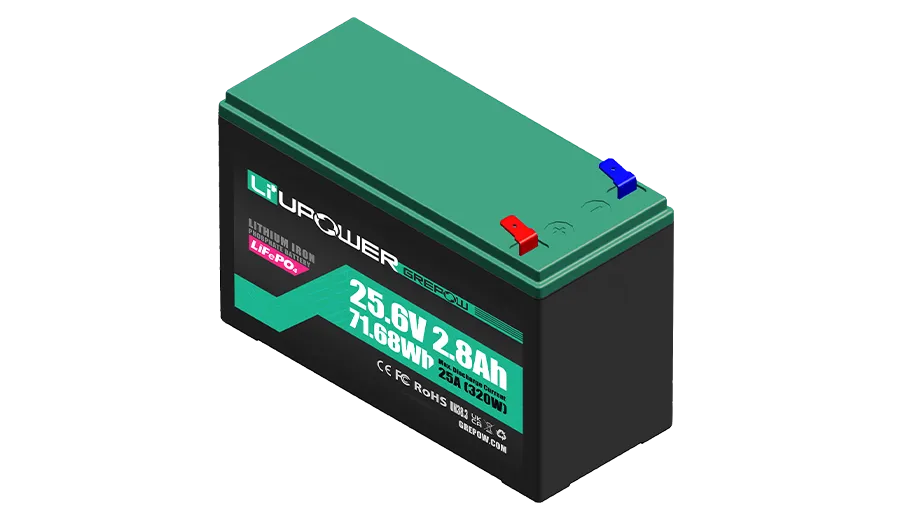 24V 2.8Ah 25C放电倍率Li+UPower系列UPS电源模块化电池