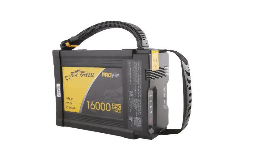 TATTU PRO 16000mAh 25C 45.6V 12S智能无人机电池