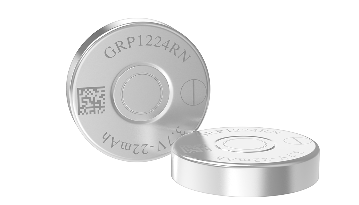 GRP1224RN锂离子纽扣电池组