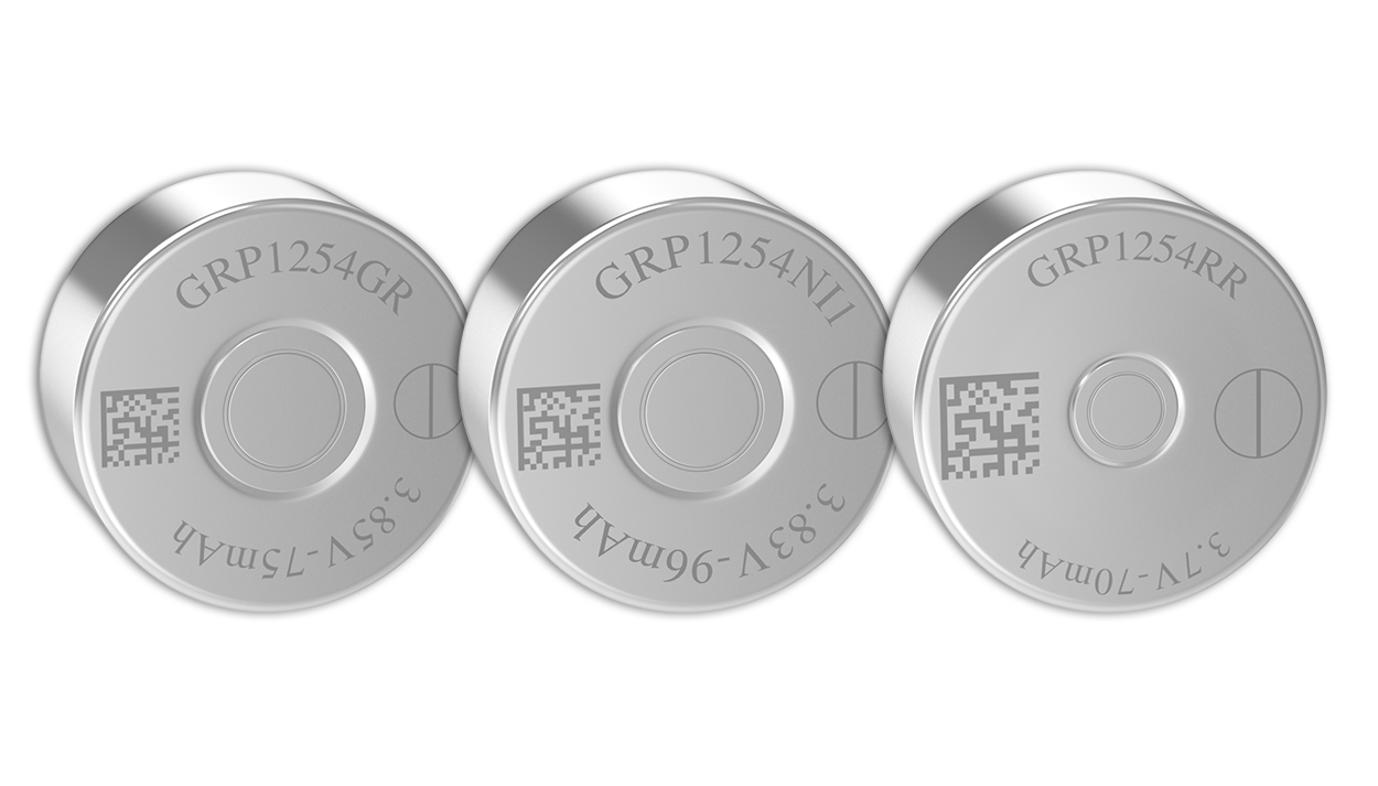 grp1254 3.7V锂离子纽扣电池