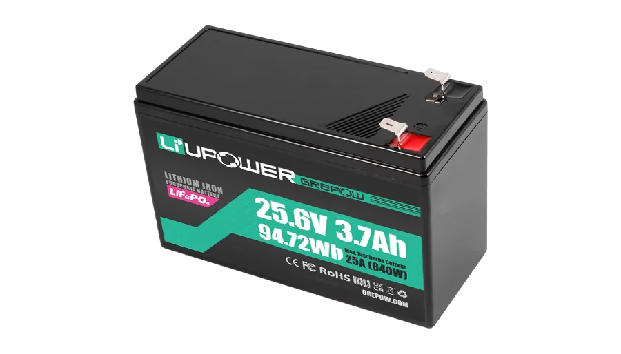 24V 3.7Ah 35C放电倍率Li+UPower系列UPS电源模块化电池