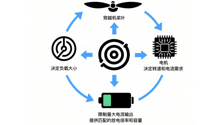 FPV电机电调电池关系图