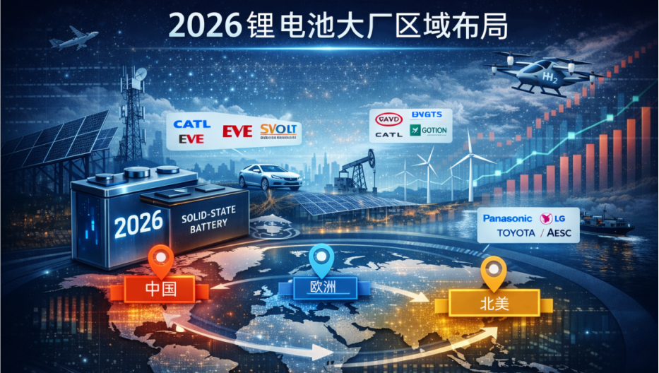 2026锂电池大厂区域布局 2026锂电池大厂区域布局