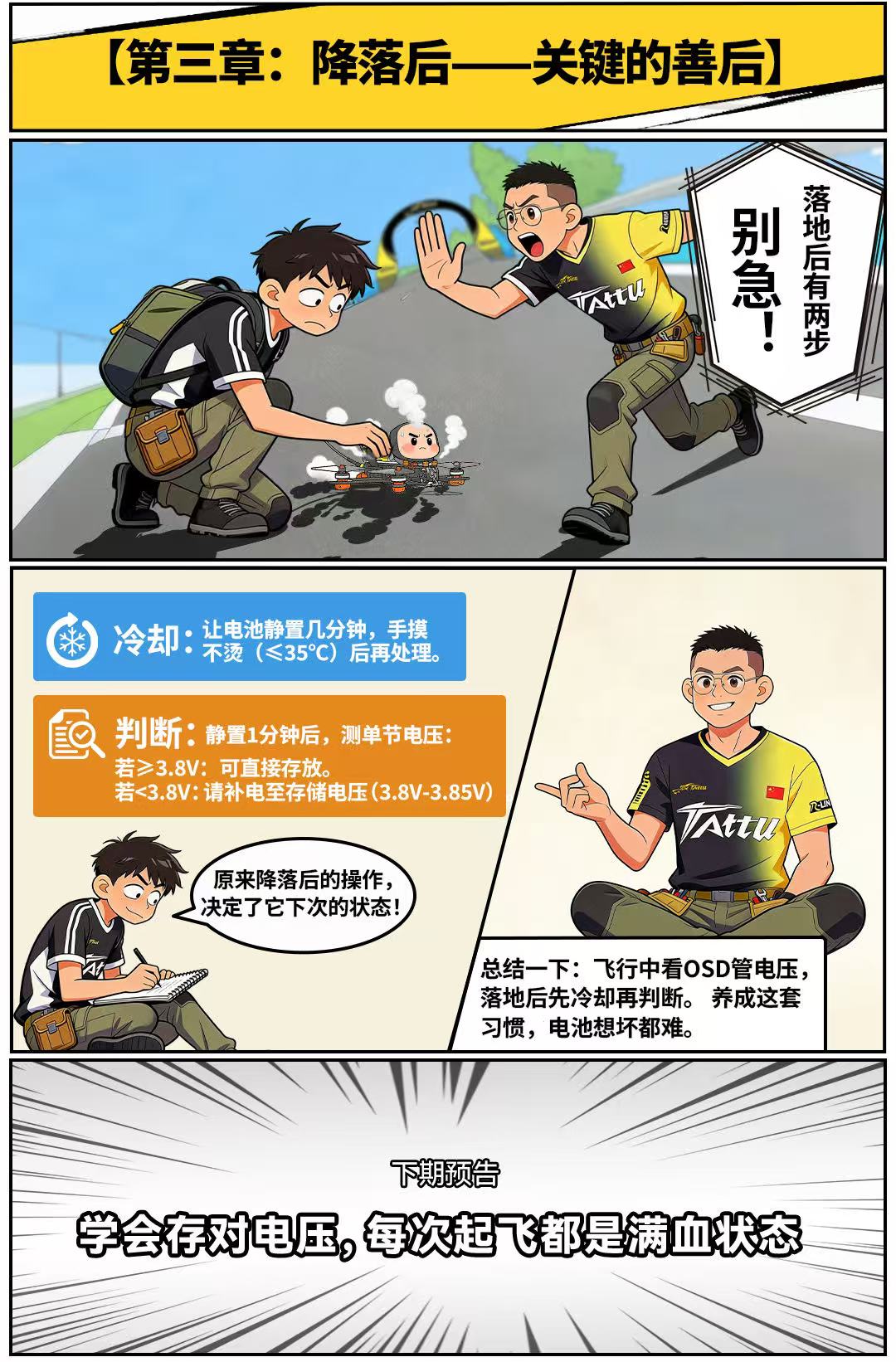 降落后 关键的善后