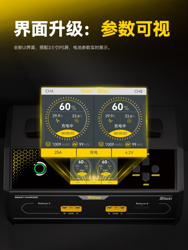 TA1500界面升级 参数可视