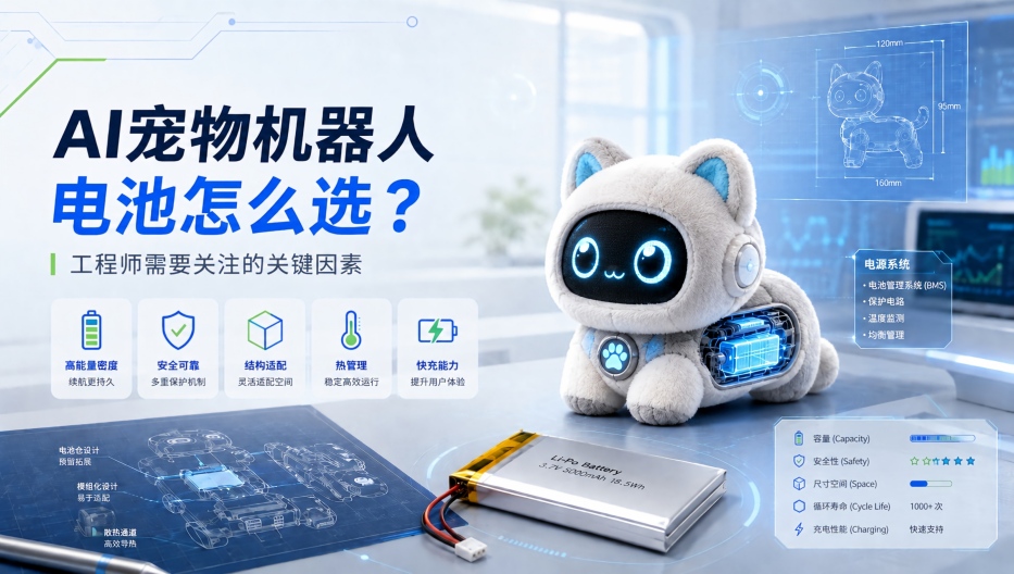 AI宠物机器人电池怎么选 AI宠物机器人电池怎么选