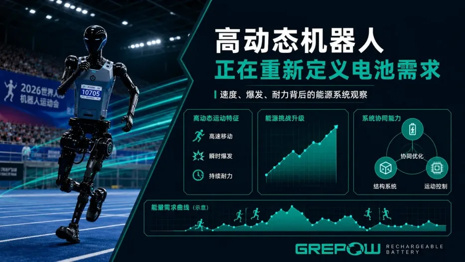 高动态机器人格瑞普电池