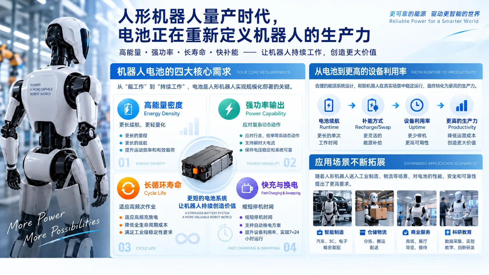 人形机器人电池 人形机器人电池